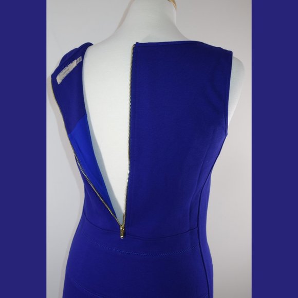 Cluny Royal Blue Paneled Tank Dress - Size 6 - Picture 12 of 15